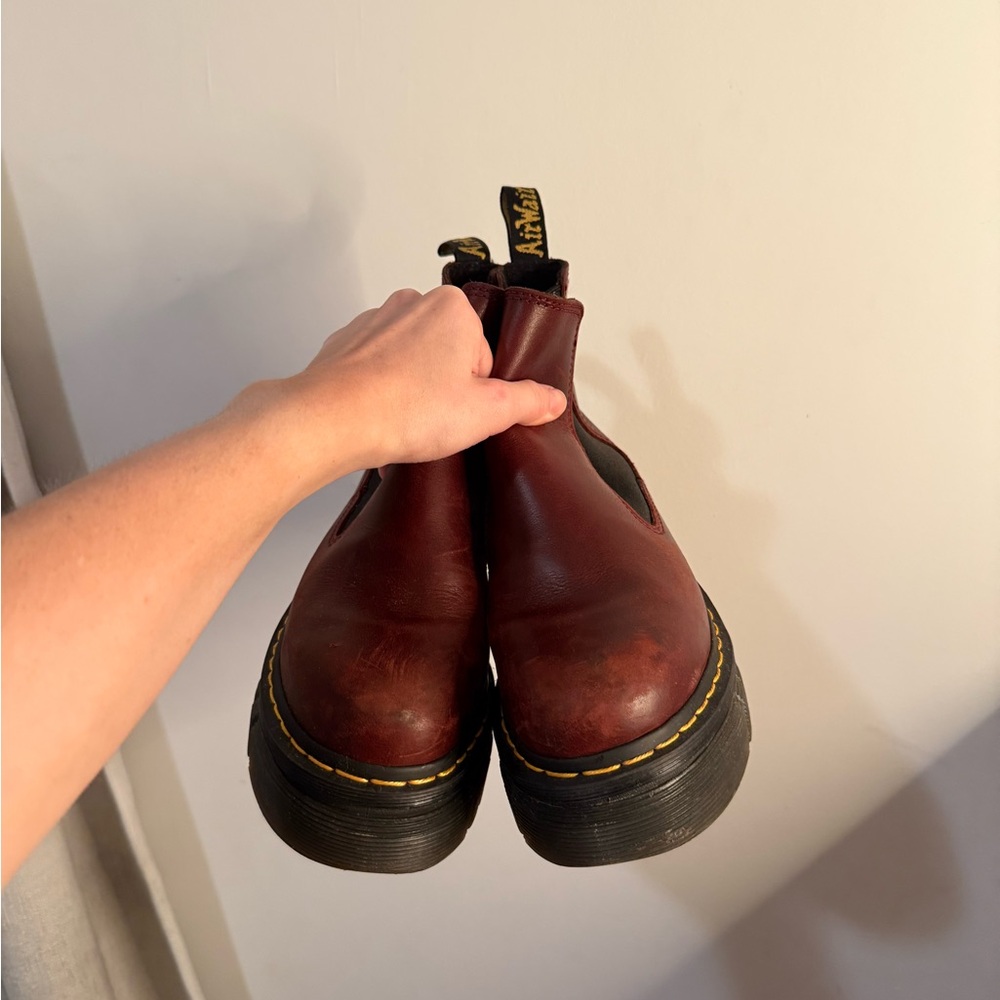 Dr. Martens Burgundy Chelsea Boots